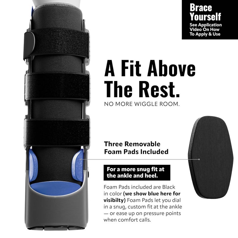 Braceapedia Rapid Recover Tall Walking Boot, Fracture Boot, Medical Grade Foot Brace for Fractures, Ankle Boot & Brace, Adjustable Air Pump, Sprain & Injury Recovery, Post Op Shoe for Injured Foot, Small - Image 5